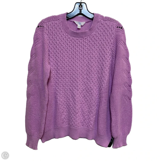 Sweater By Time And Tru In Purple, Size: L
