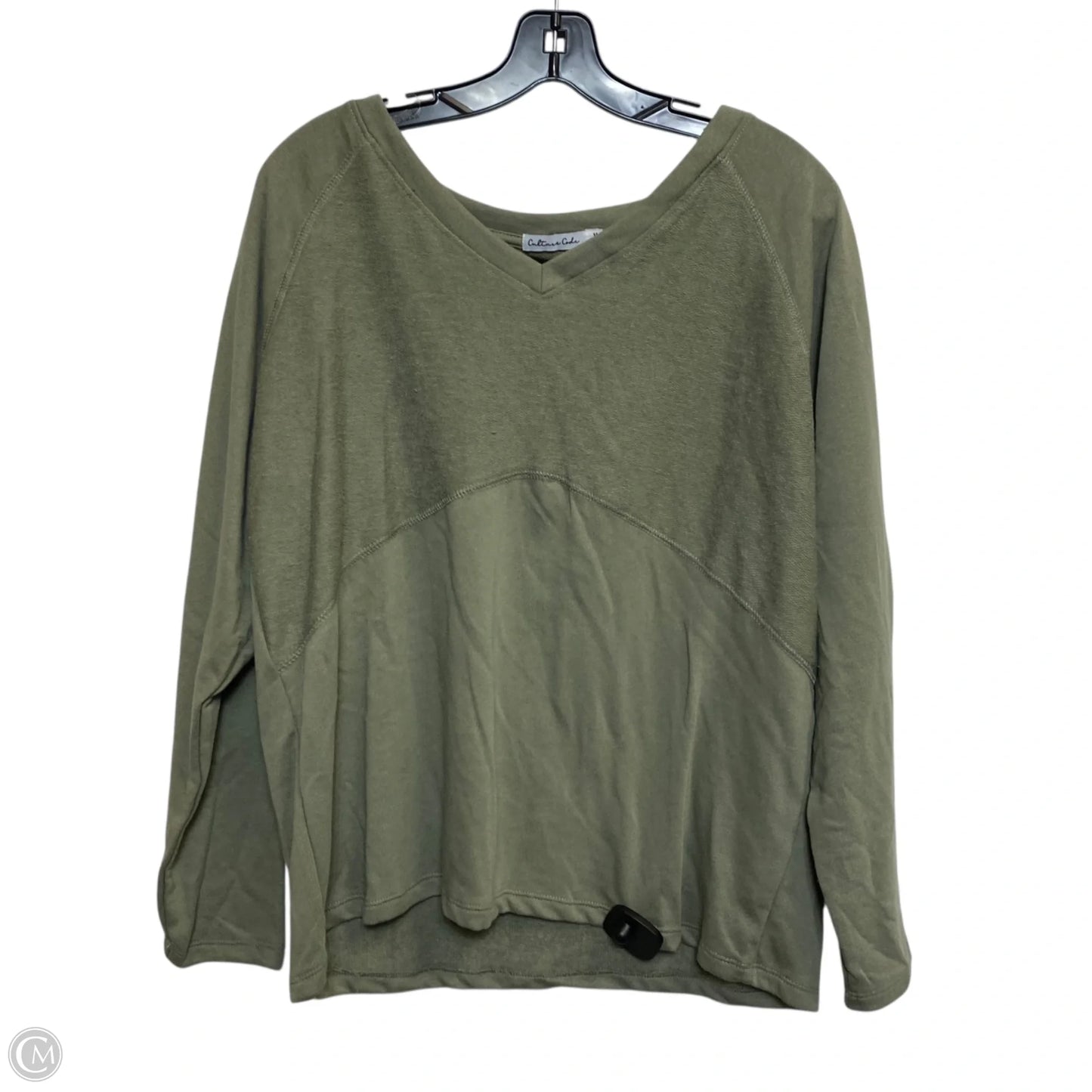 Top Long Sleeve By Mi Ami In Green, Size: Mp