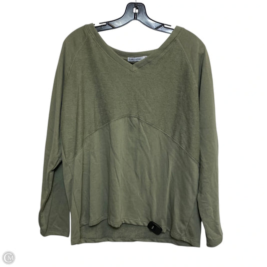 Top Long Sleeve By Mi Ami In Green, Size: Mp