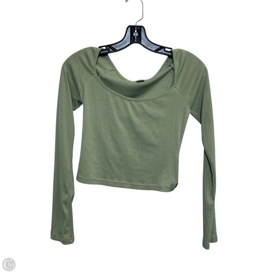 Top Long Sleeve By Dazy In Green, Size: M