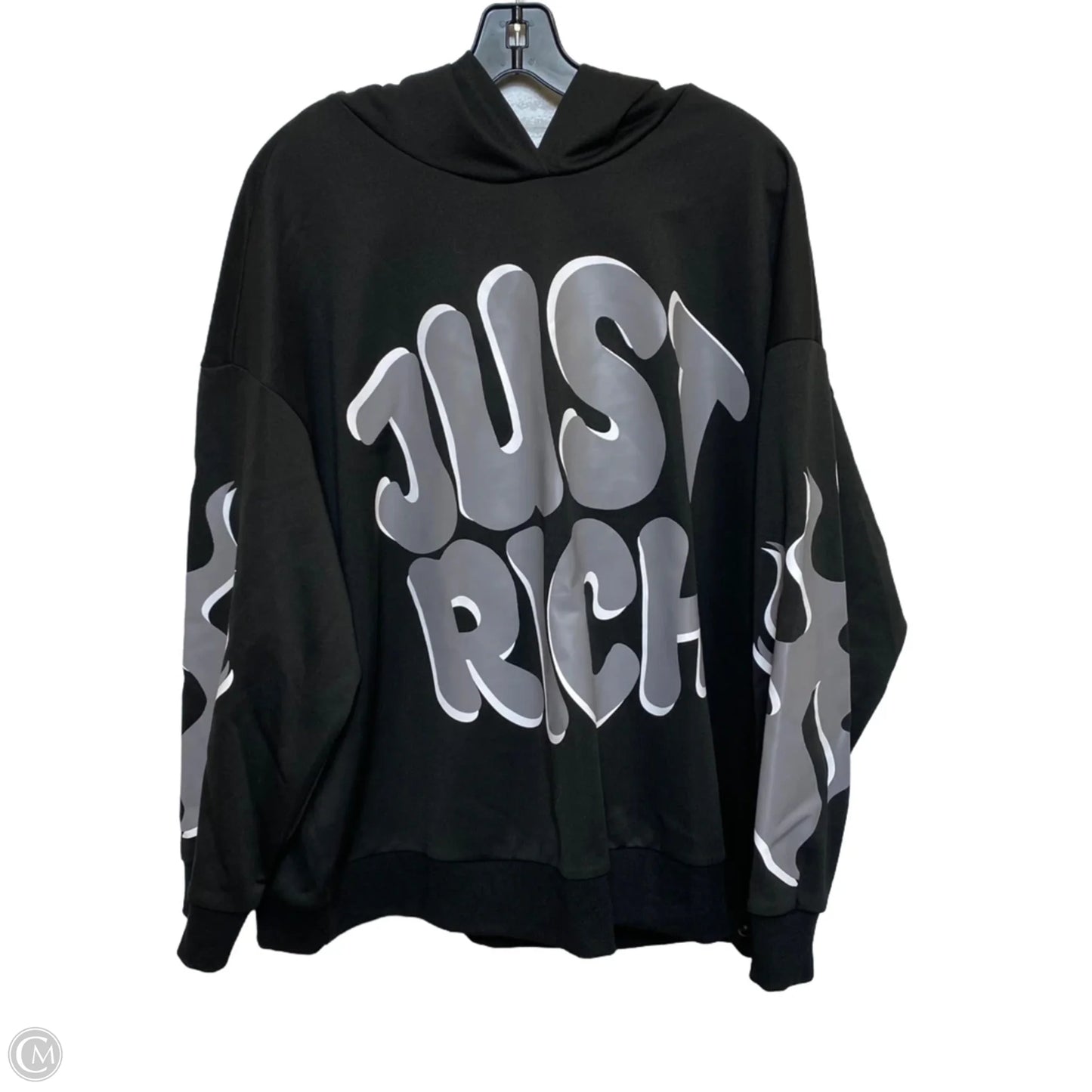 Sweatshirt Hoodie By Shein In Black, Size: 3x