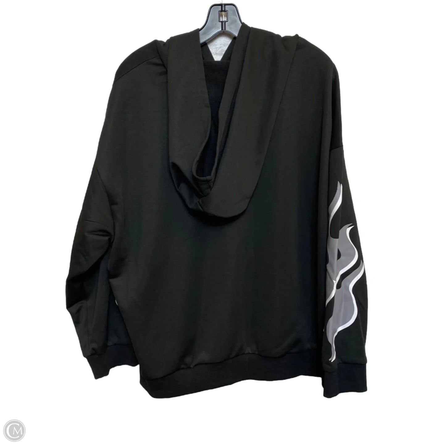 Sweatshirt Hoodie By Shein In Black, Size: 3x