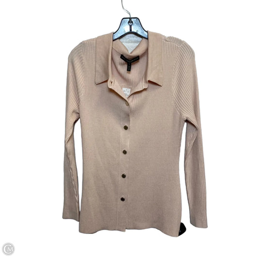 Top Long Sleeve By White House Black Market In Pink, Size: L