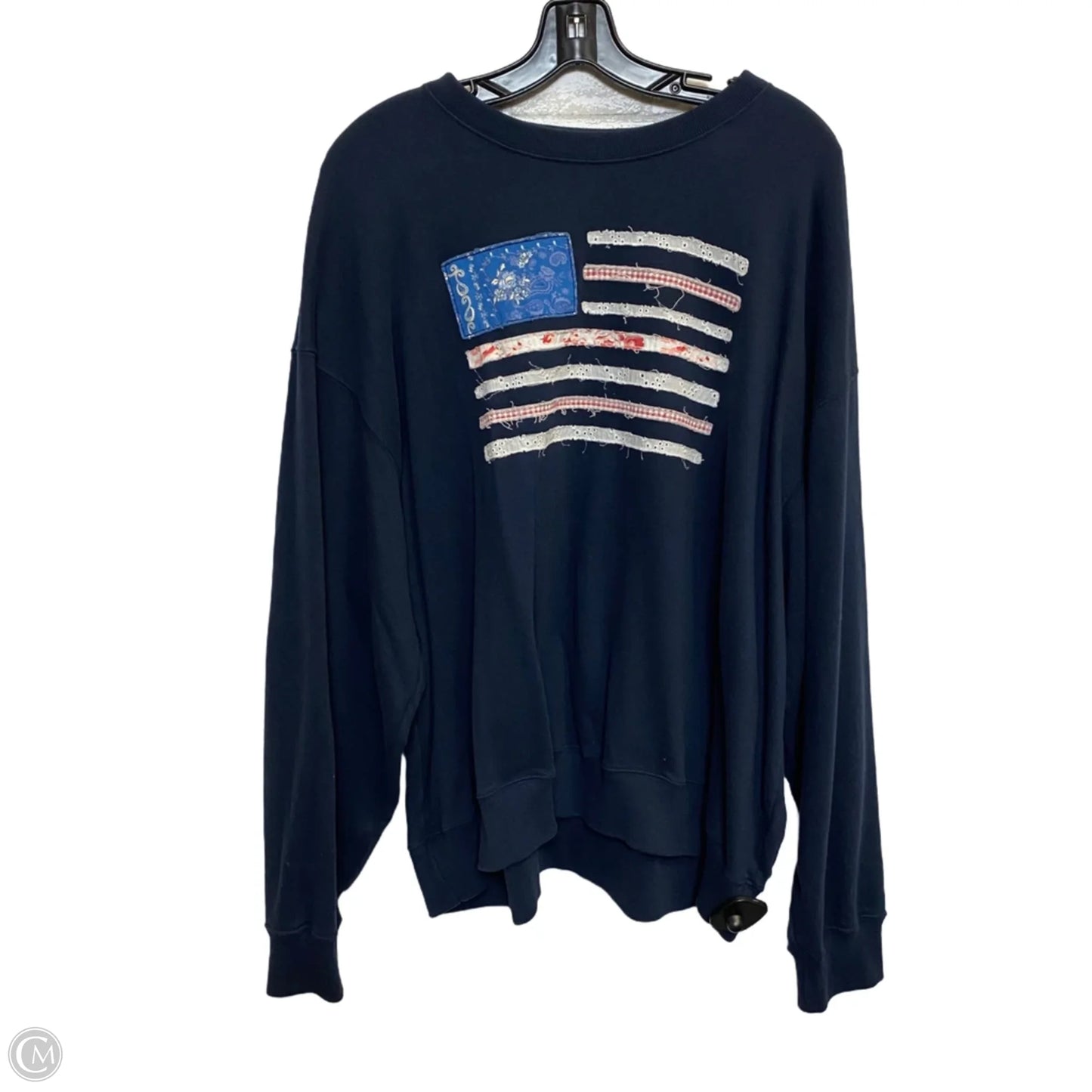 Sweatshirt Collar By Hollister In Blue, Size: Xxl
