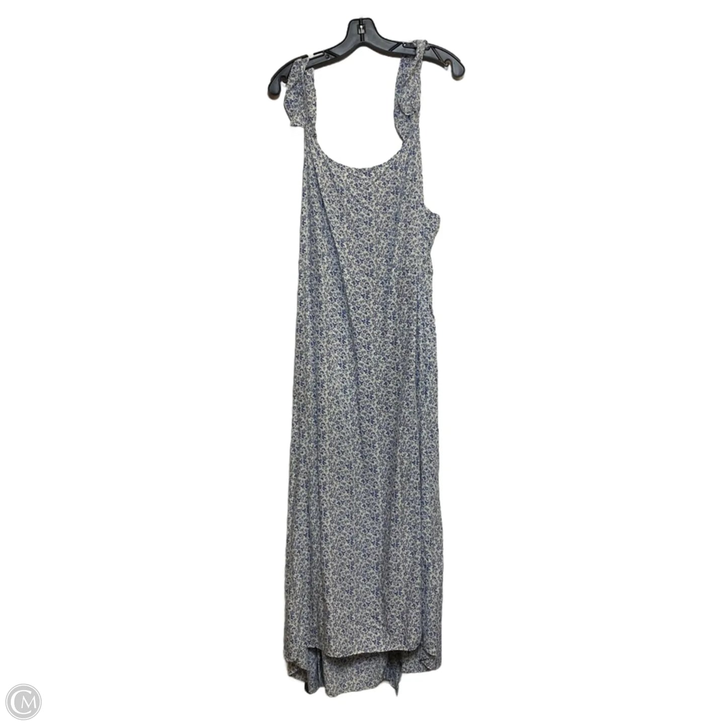 Dress Casual Midi By Madewell In Blue & Cream, Size: 3x