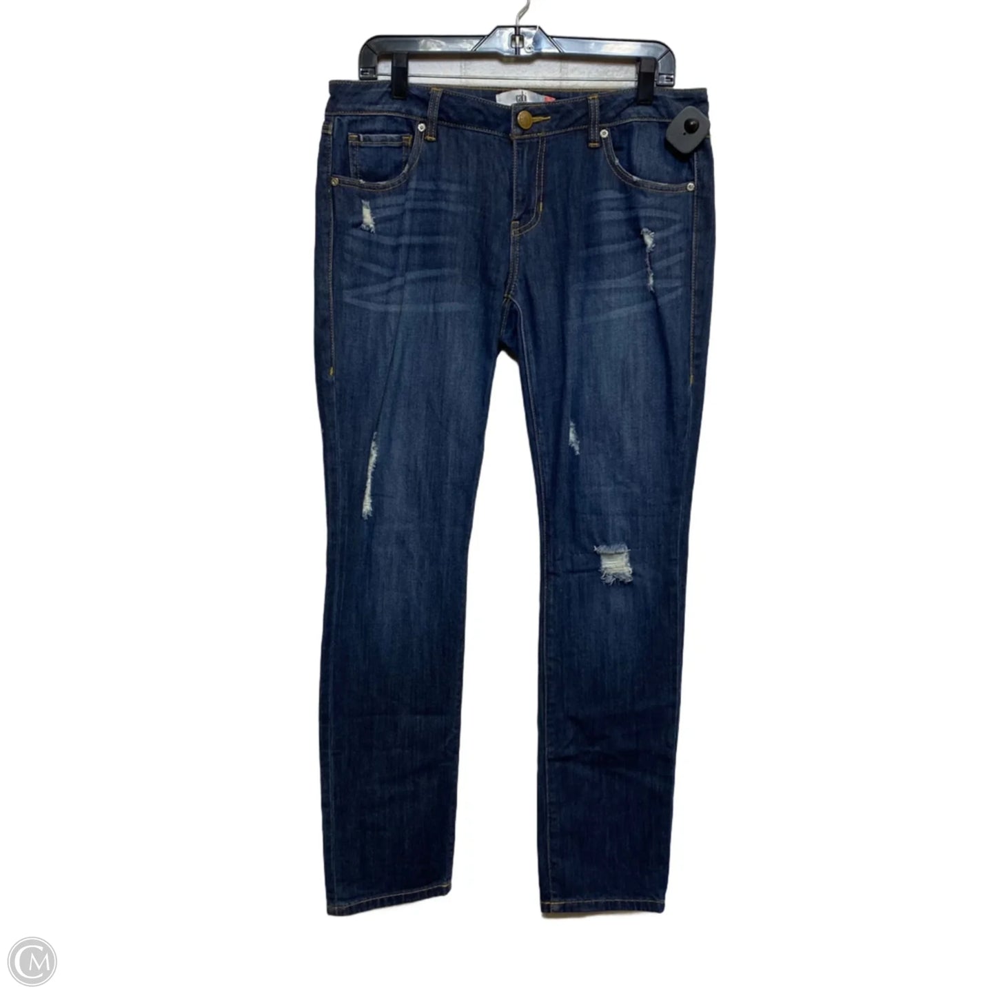 Jeans Boyfriend By Cabi In Blue Denim, Size: 8