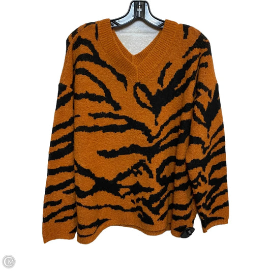 Sweater By Blue B In Orange, Size: M
