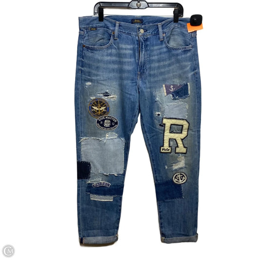 Jeans Boyfriend By Polo Ralph Lauren In Blue Denim, Size: 12