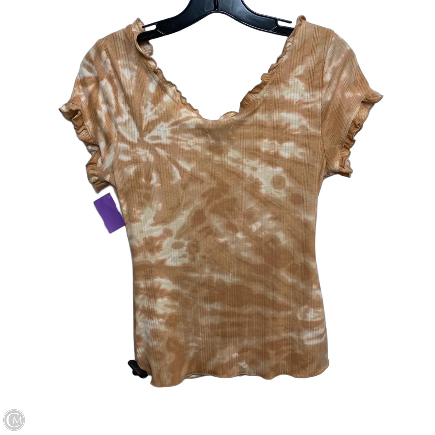 Top Short Sleeve By True Craft In Orange, Size: S