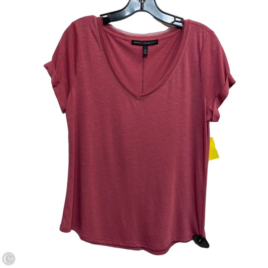 Top Short Sleeve By White House Black Market In Pink, Size: S
