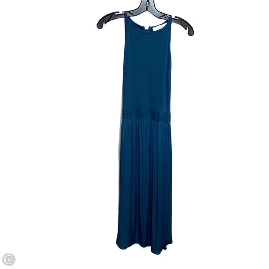Dress Casual Midi By Loft In Blue, Size: Xs