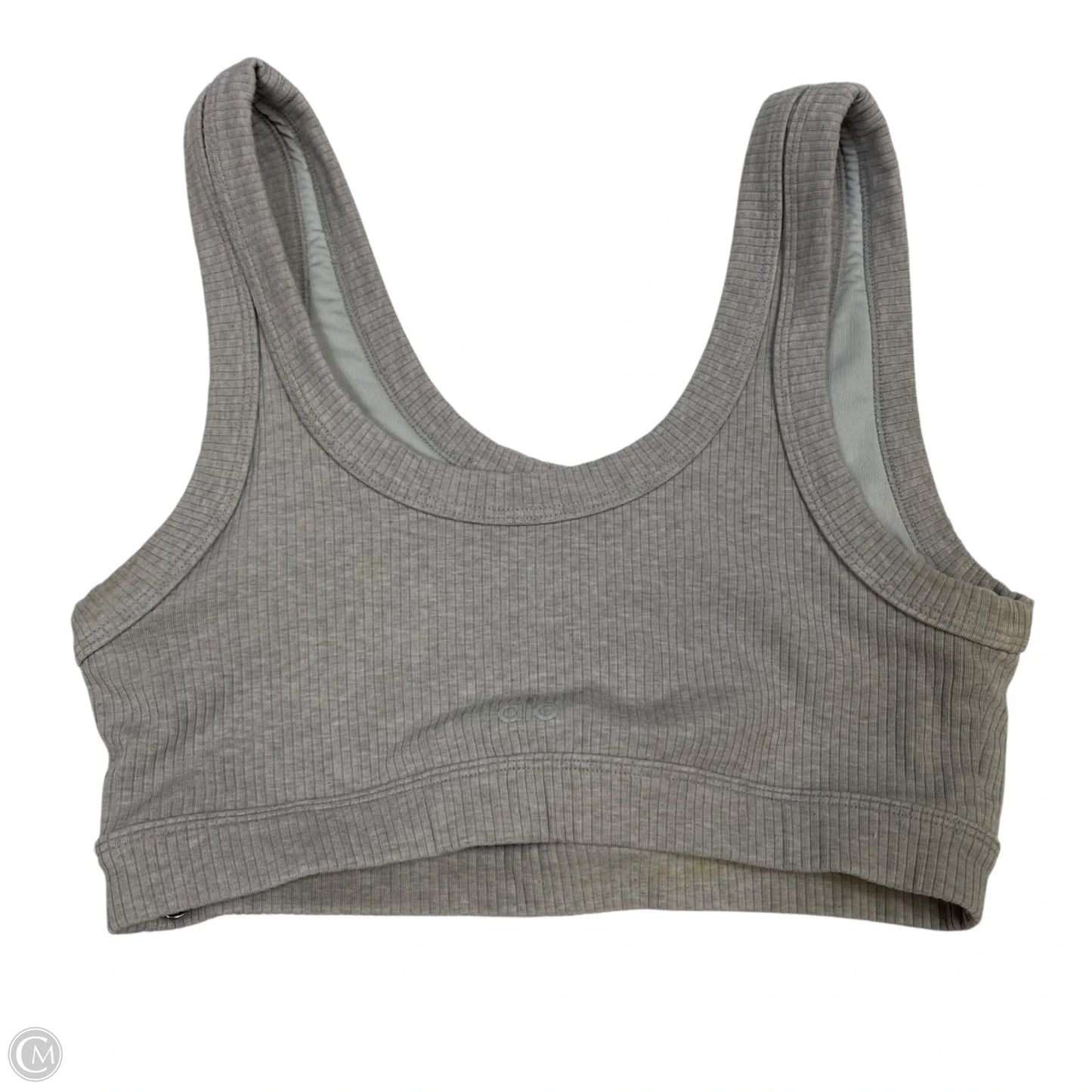 Athletic Bra By Alo In Grey, Size: M