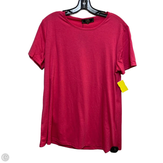 Top Short Sleeve By Lucky & Blessed In Pink, Size: M