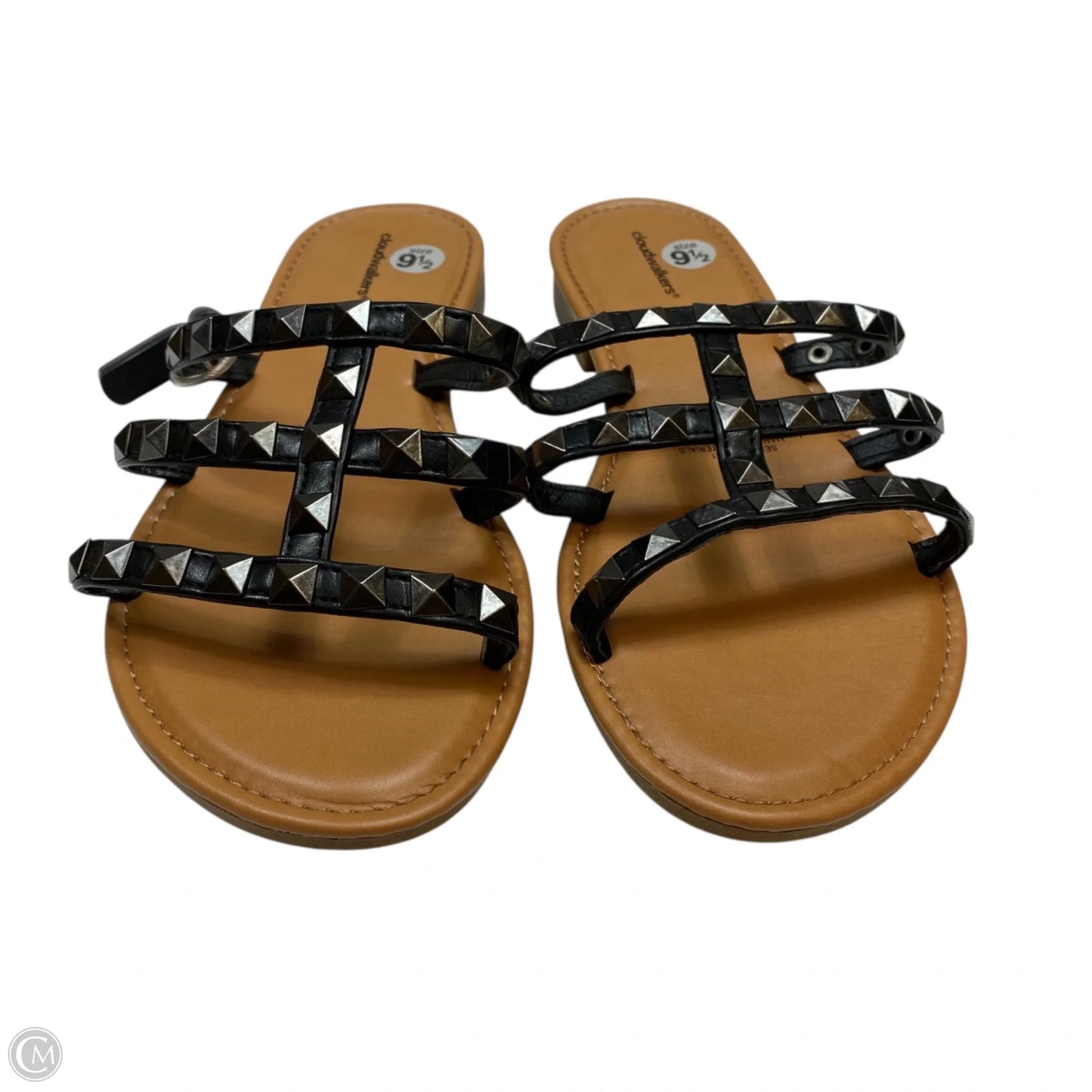 Sandals Flats By Cloudwalkers In Black, Size: 9.5