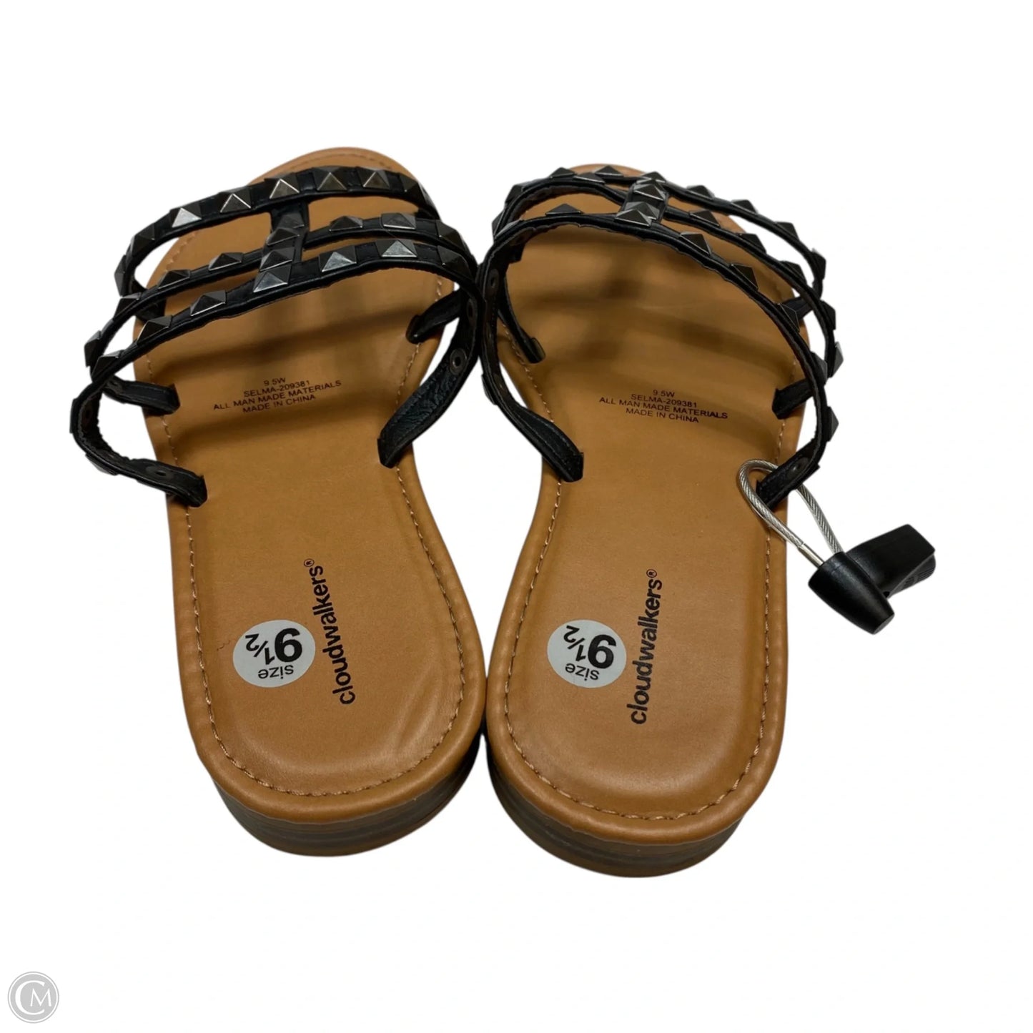 Sandals Flats By Cloudwalkers In Black, Size: 9.5