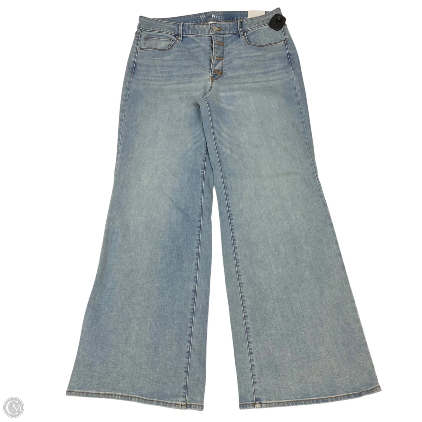 Jeans Wide Leg By White House Black Market In Blue Denim, Size: 12