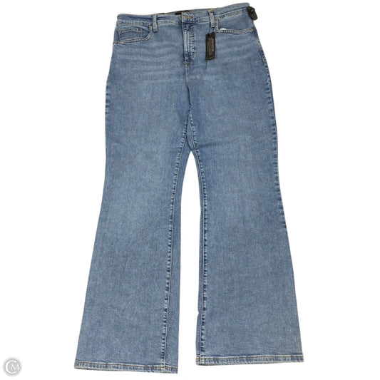 Jeans Boot Cut By Banana Republic In Blue Denim, Size: 14