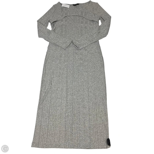 Dress Casual Maxi By Banana Republic In Grey, Size: S