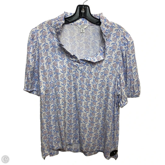 Top Short Sleeve By Crown And Ivy In White, Size: Xl