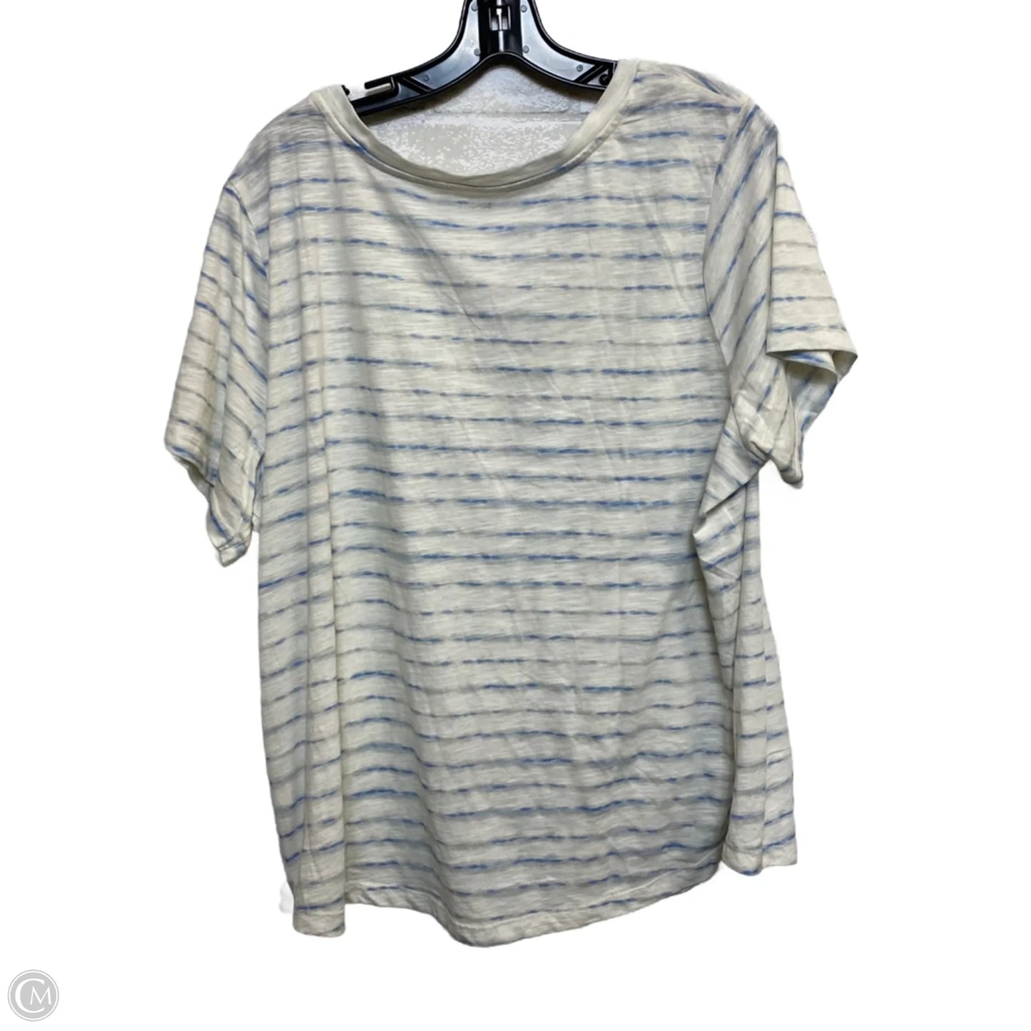 Top Short Sleeve By Sonoma In White, Size: 1x