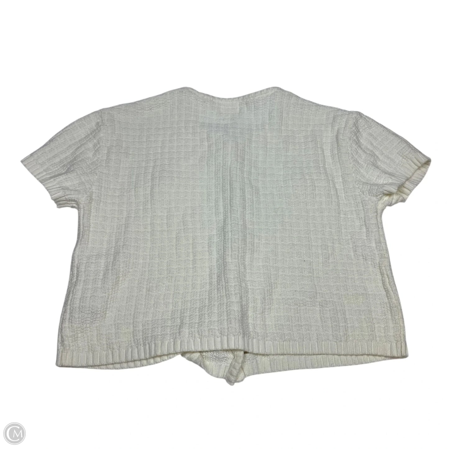 Sweater Cardigan By H&m In Cream, Size: Xl
