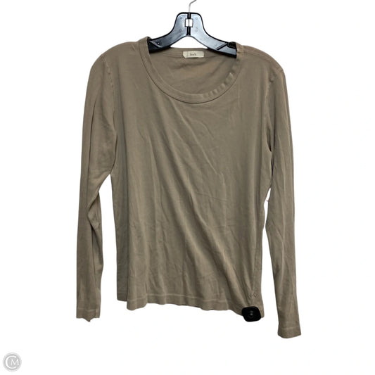 Top Long Sleeve By Lisa B. In Tan, Size: M