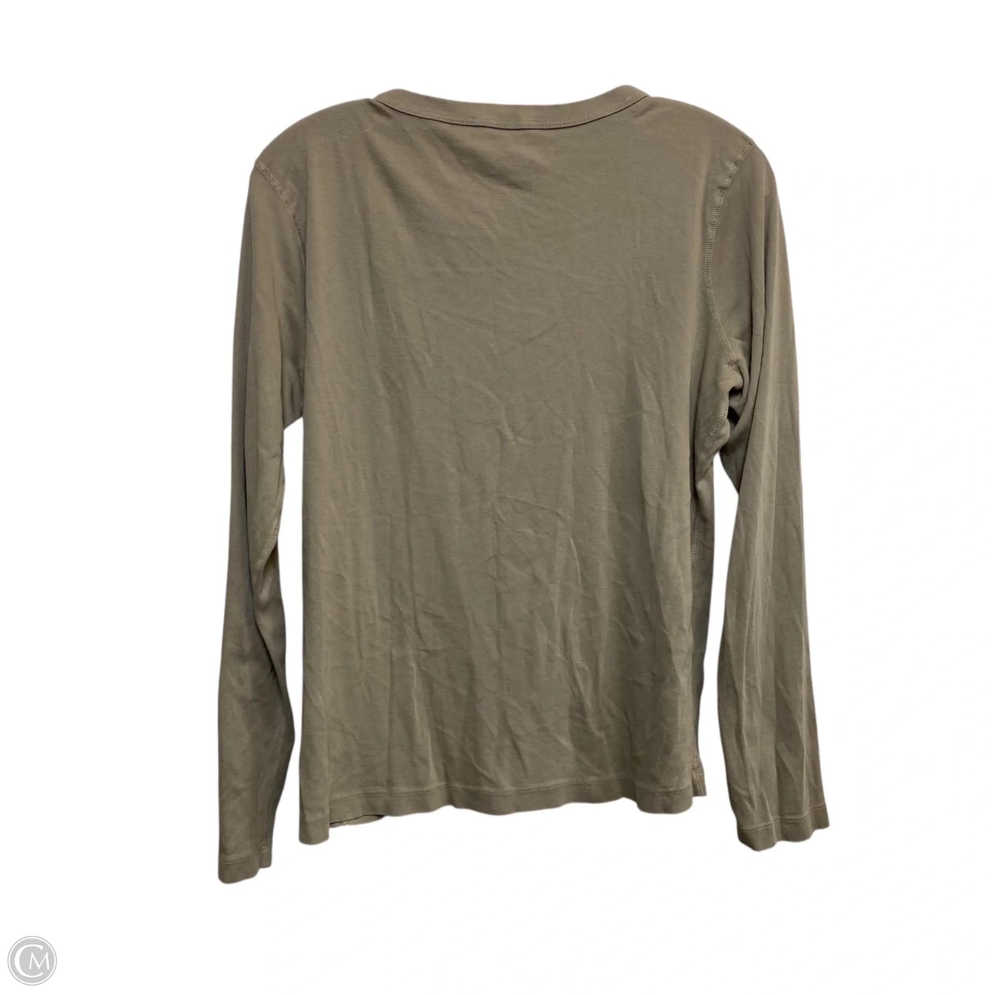 Top Long Sleeve By Lisa B. In Tan, Size: M
