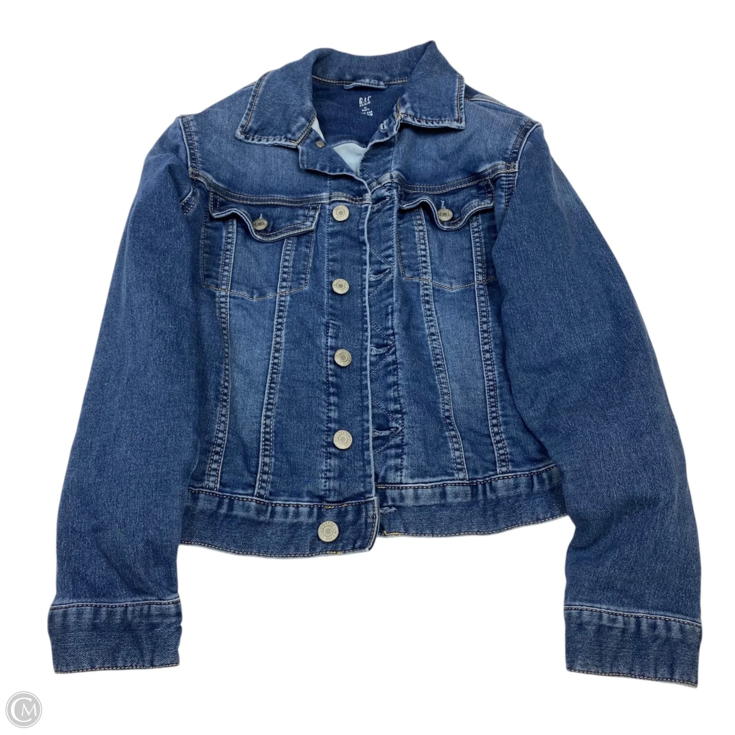 Jacket Denim By Gap In Blue, Size: Xl