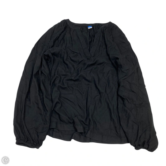 Top Long Sleeve By Old Navy In Black, Size: M