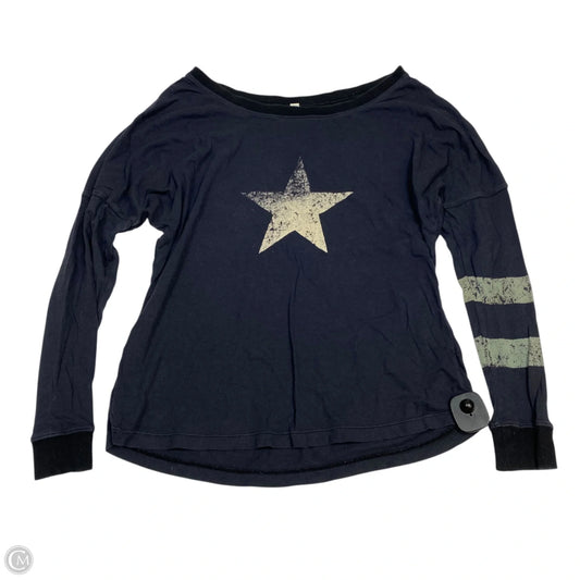 Top Long Sleeve By Free People In Blue, Size: Xs