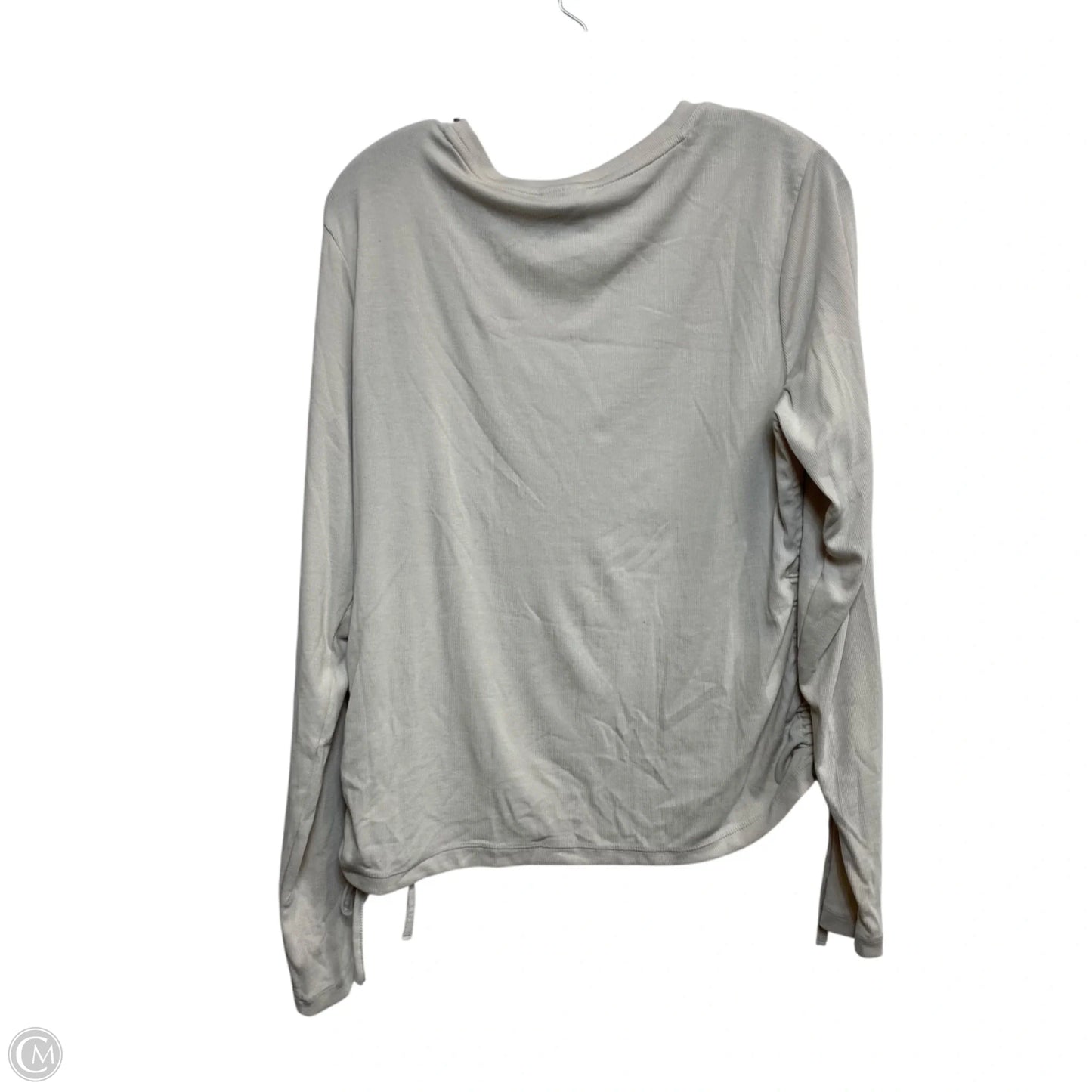 Top Long Sleeve By Nike In Cream, Size: Xl