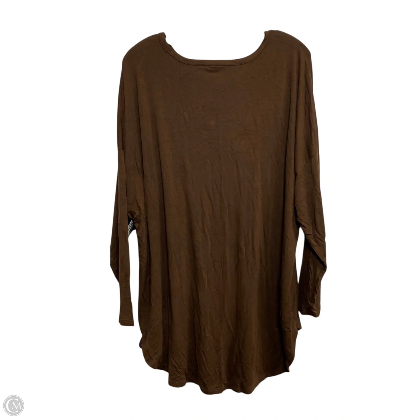 Top Long Sleeve By Old Navy In Brown, Size: Xxl