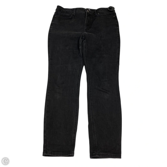 Jeans Skinny By Lc Lauren Conrad In Black Denim, Size: 14