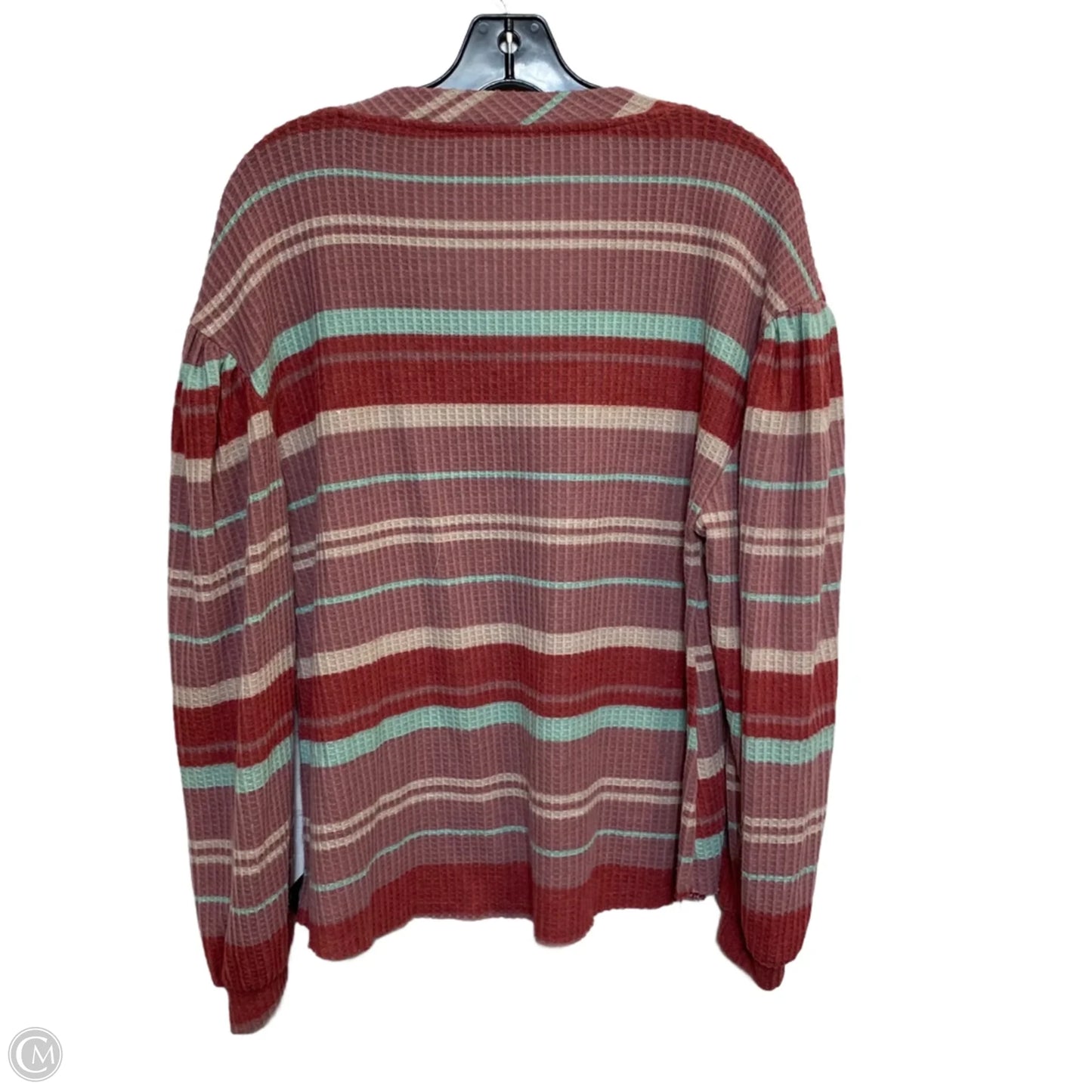 Top Long Sleeve By Wonderly In Pink & Red, Size: L