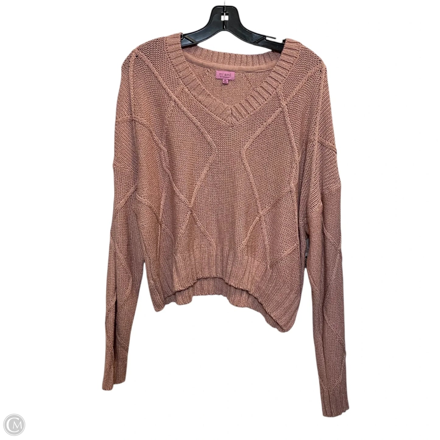 Sweater By Mi Ami In Pink, Size: Xl