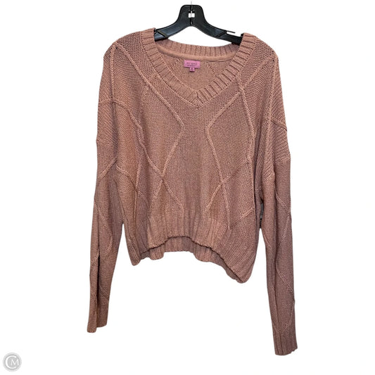 Sweater By Mi Ami In Pink, Size: Xl
