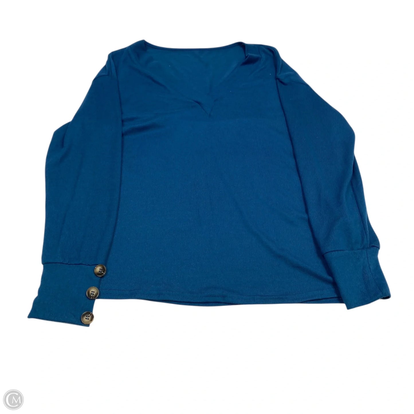 Top Long Sleeve By Shein In Blue, Size: M
