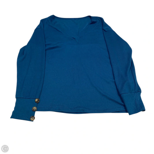 Top Long Sleeve By Shein In Blue, Size: M