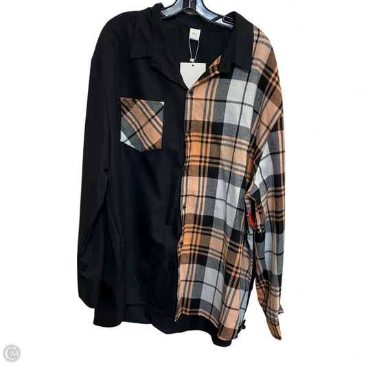 Top Long Sleeve By Cmf In Black, Size: 4x