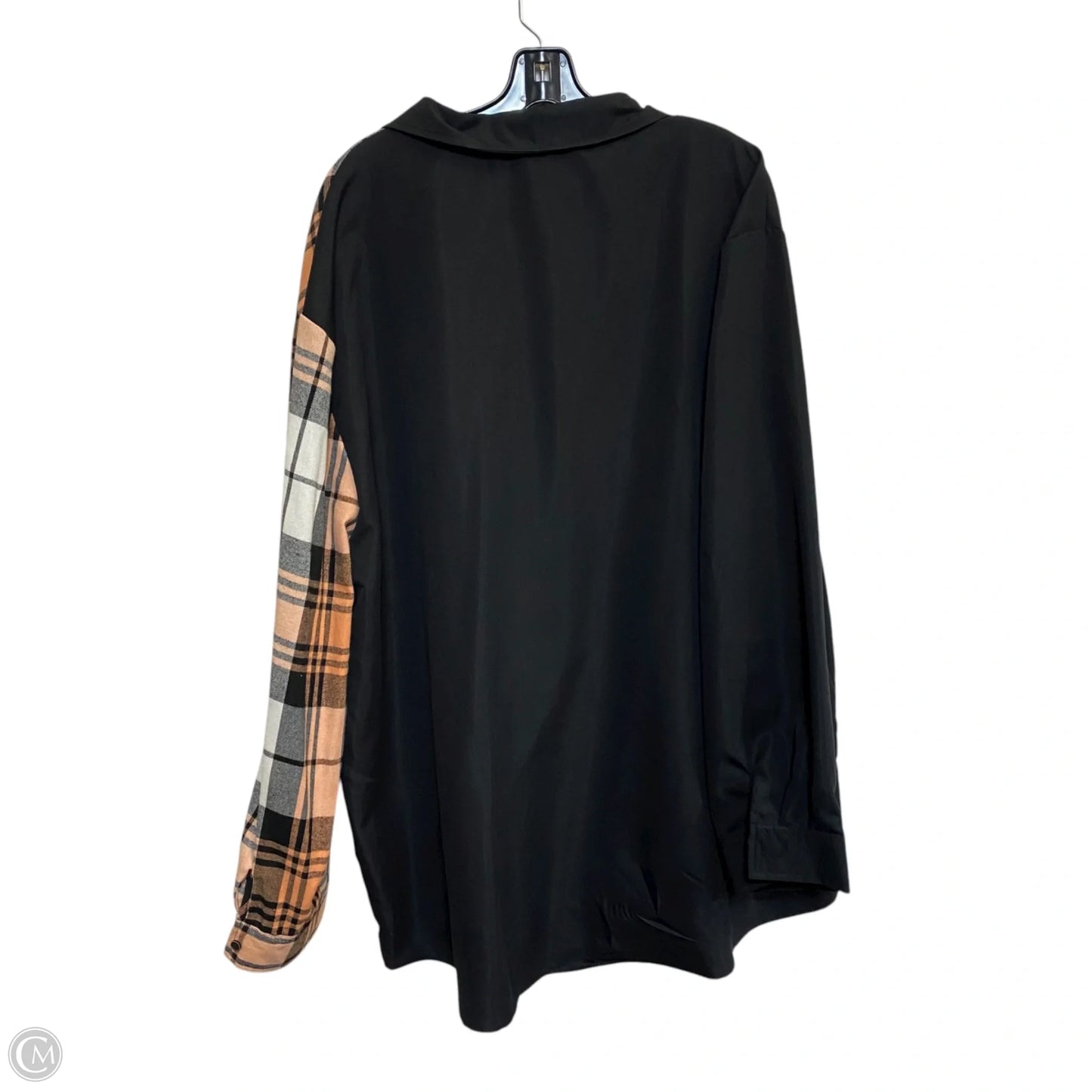 Top Long Sleeve By Cmf In Black, Size: 4x