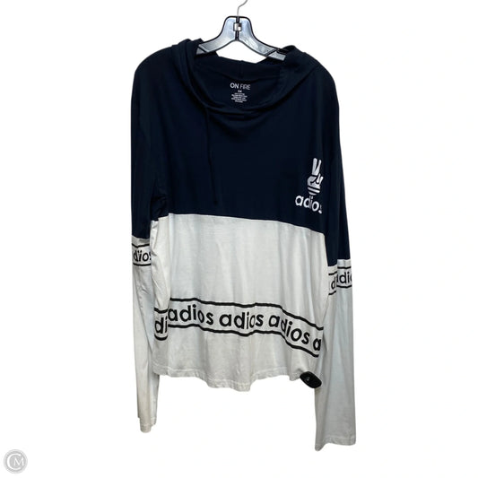 Top Long Sleeve By On Fire In Navy, Size: 3x