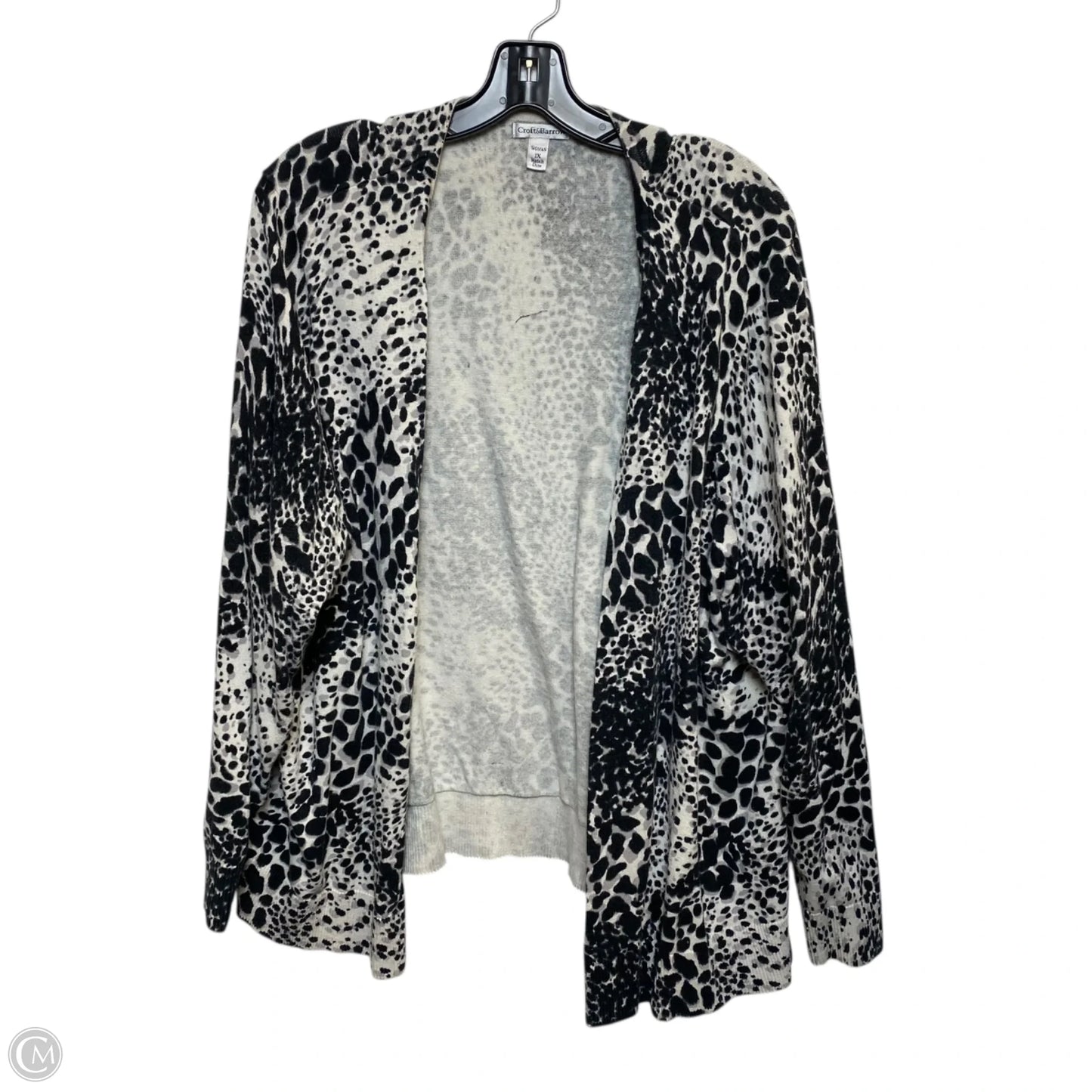 Cardigan By Croft And Barrow In Black, Size: 1x