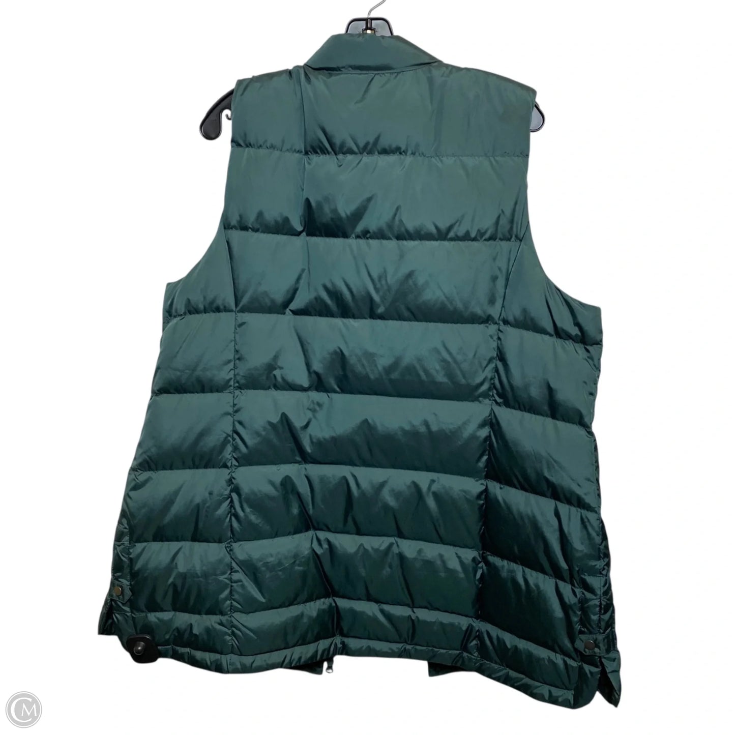 Vest Puffer & Quilted By J. Jill In Green, Size: Xl