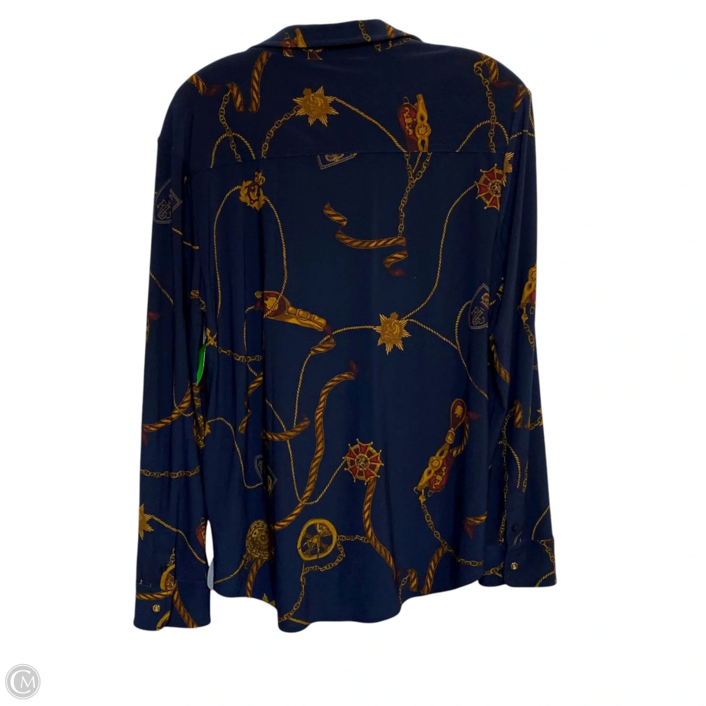 Top Sleeveless By Lauren By Ralph Lauren In Navy, Size: L