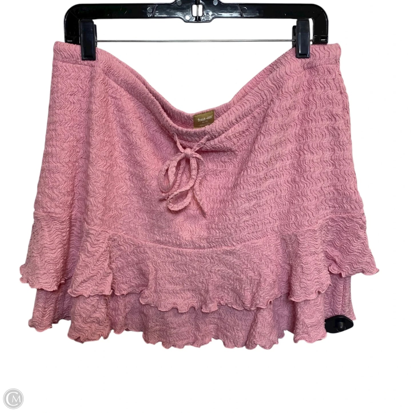 Skirt Set 2pc By Free-est In Pink, Size: Xl