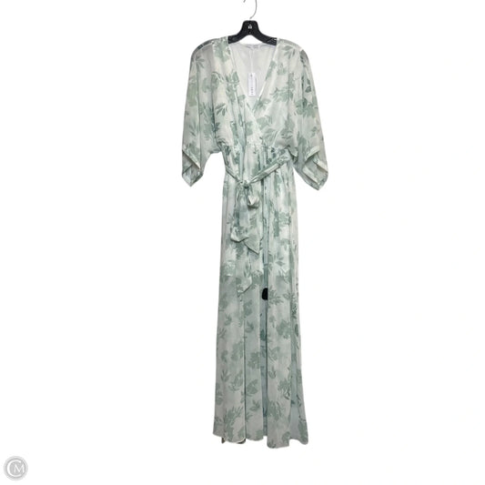 Dress Casual Maxi By Balticborn In Green & White, Size: L