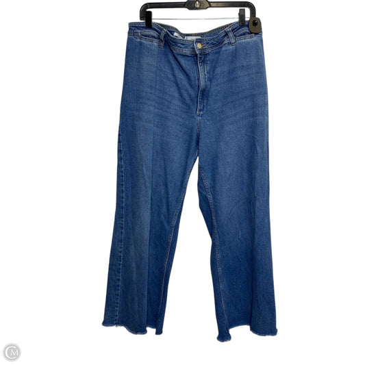 Jeans Wide Leg By Mng In Blue, Size: 16