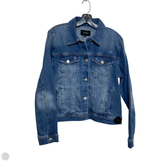 Jacket Denim By Risen In Blue, Size: M