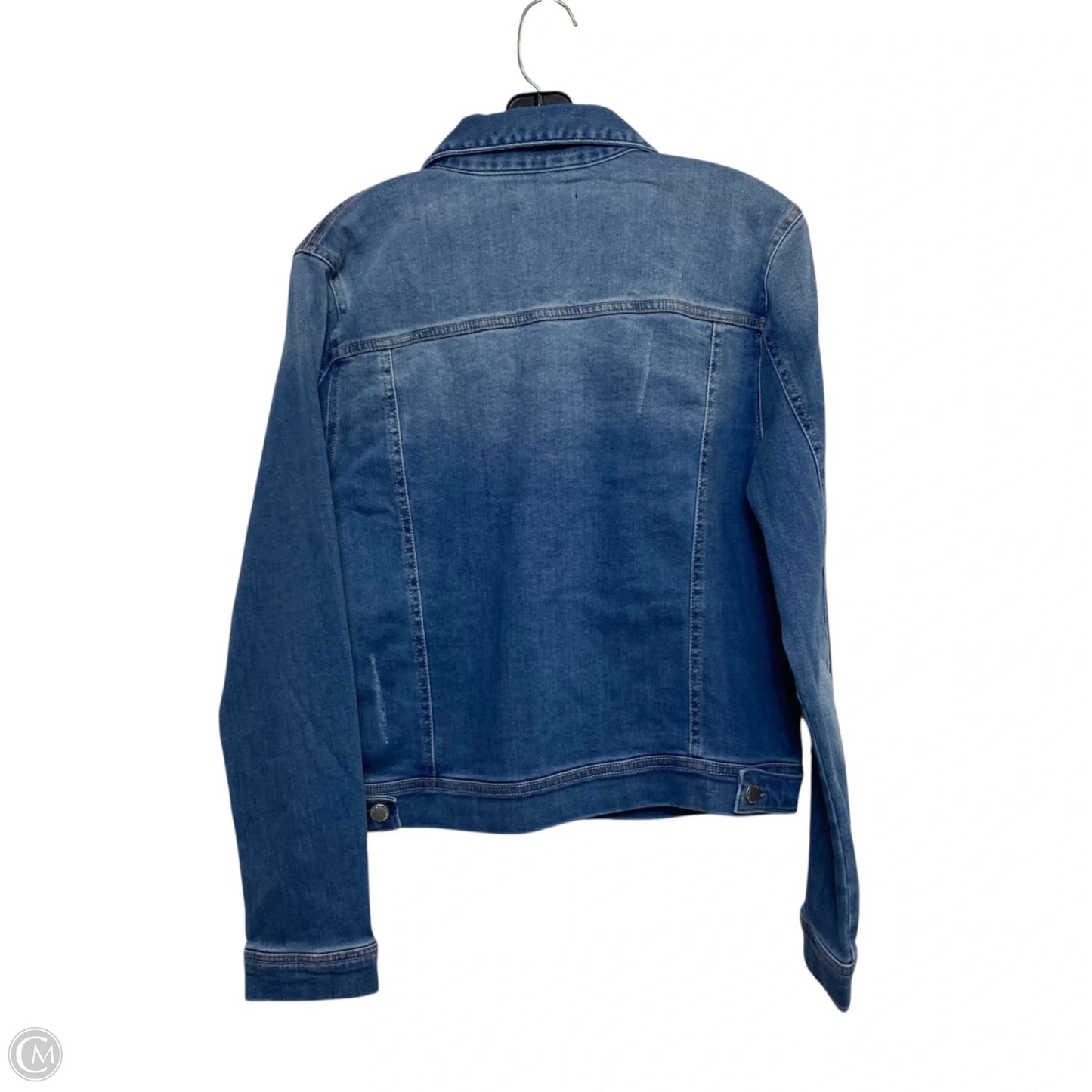 Jacket Denim By Risen In Blue, Size: M