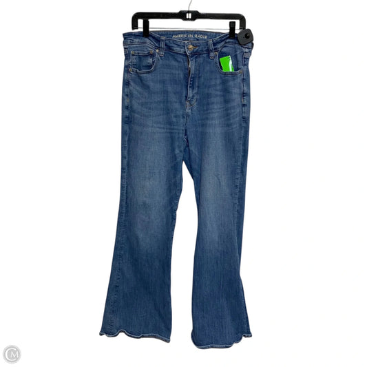 Jeans Flared By American Eagle In Blue, Size: 12